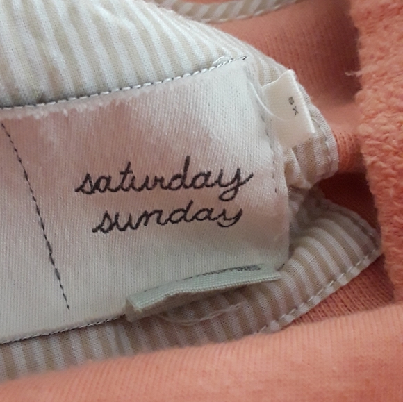 Anthropologie Cozy Peach Hooded Sweater XS - Picture 4 of 8